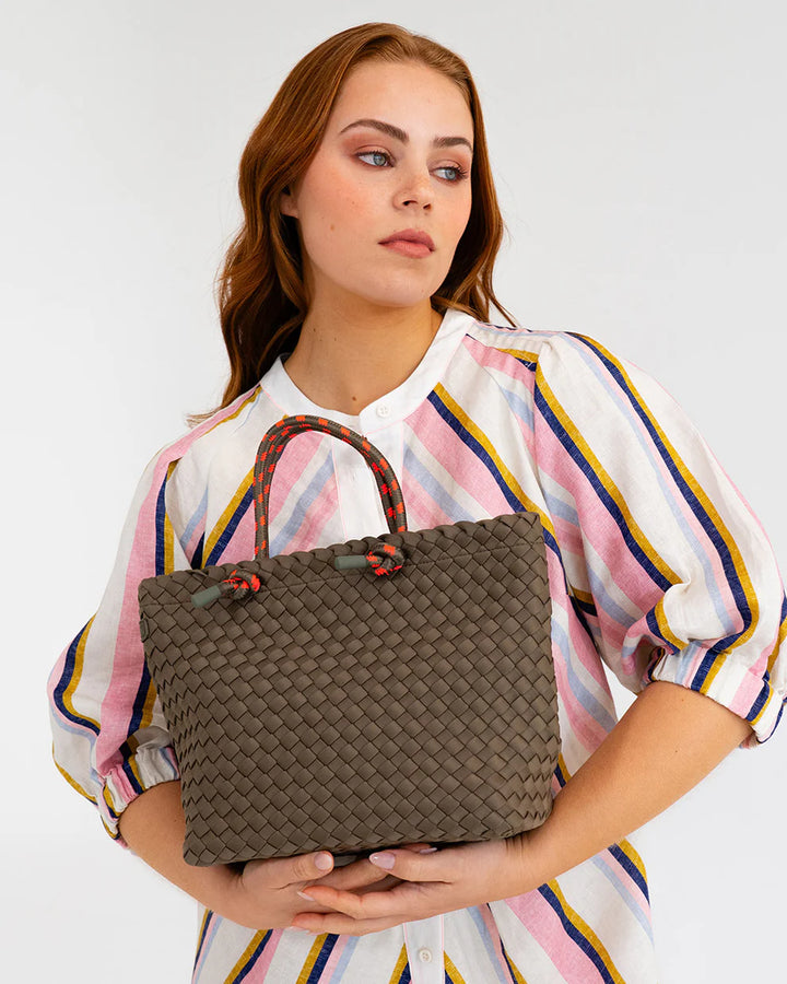 Michigan Tote Khaki Neo Plait