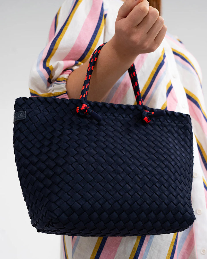 Michigan Tote Navy Neo Plait