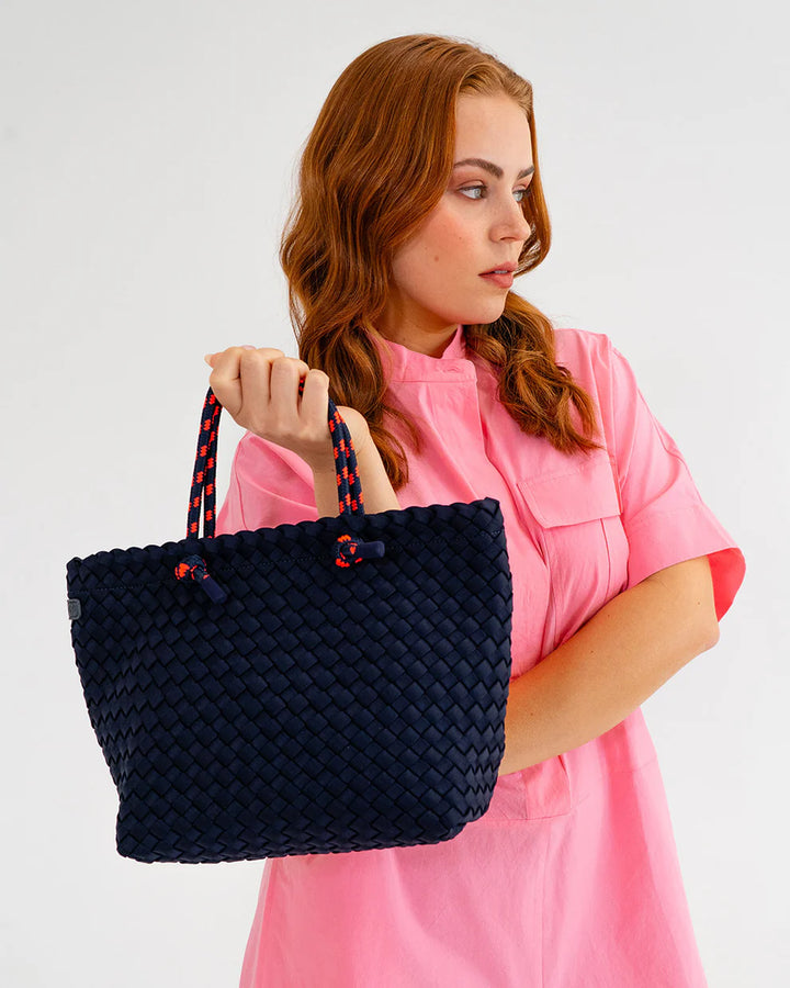 Michigan Tote Navy Neo Plait