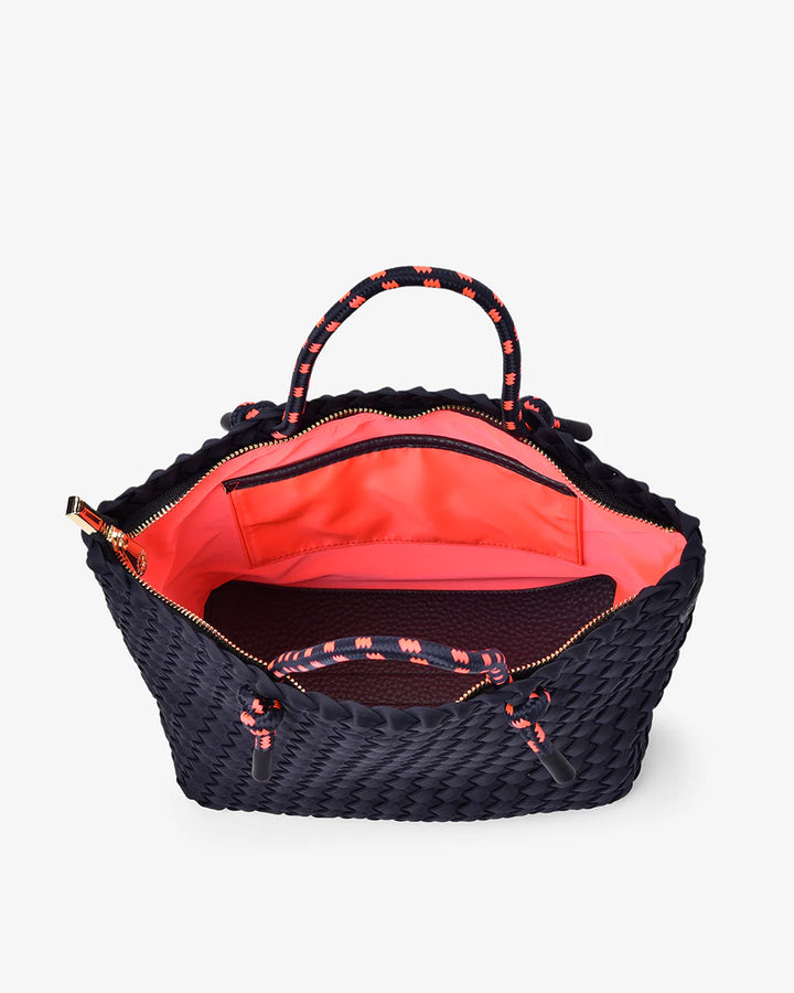Michigan Tote Navy Neo Plait