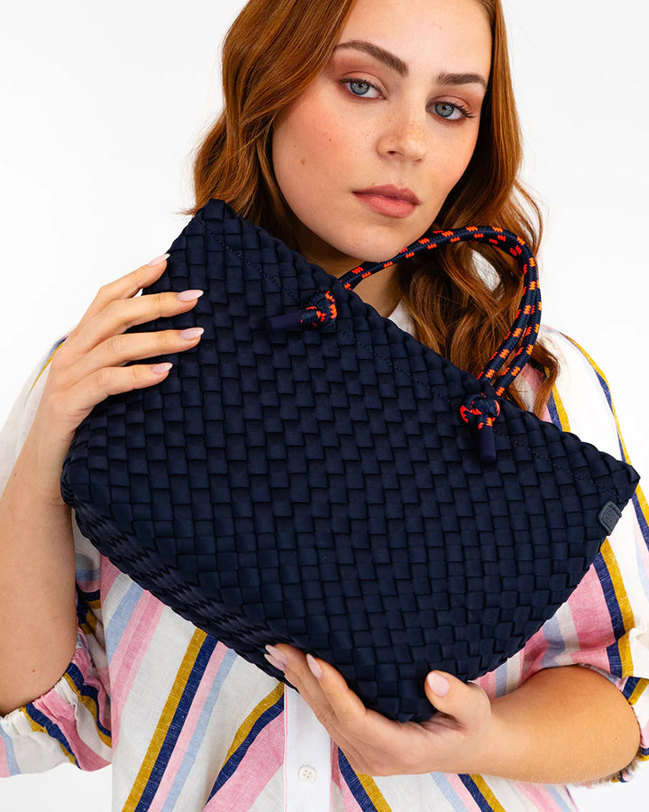 Michigan Tote Navy Neo Plait