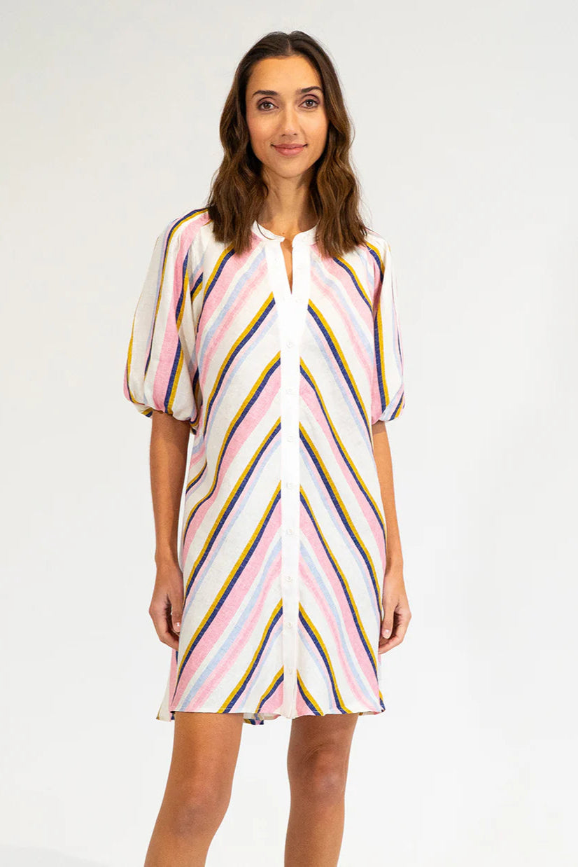 Elms and King Santa Cruz Dress Catalina Stripe