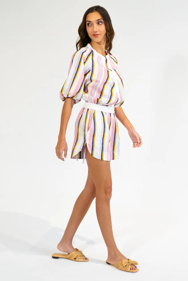 Elms + King Sicily Shorts Catalina Stripe