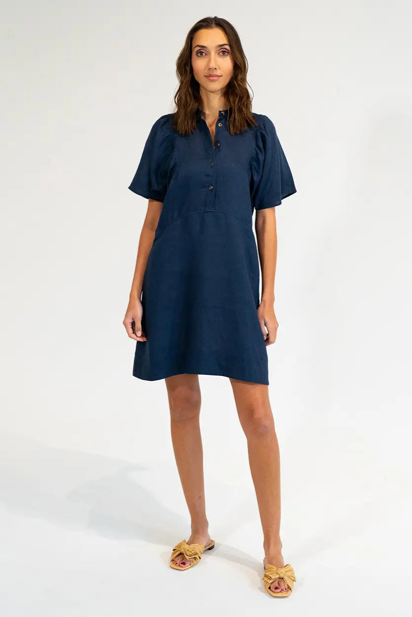 Elms & King Ticino Mino Dress Navy