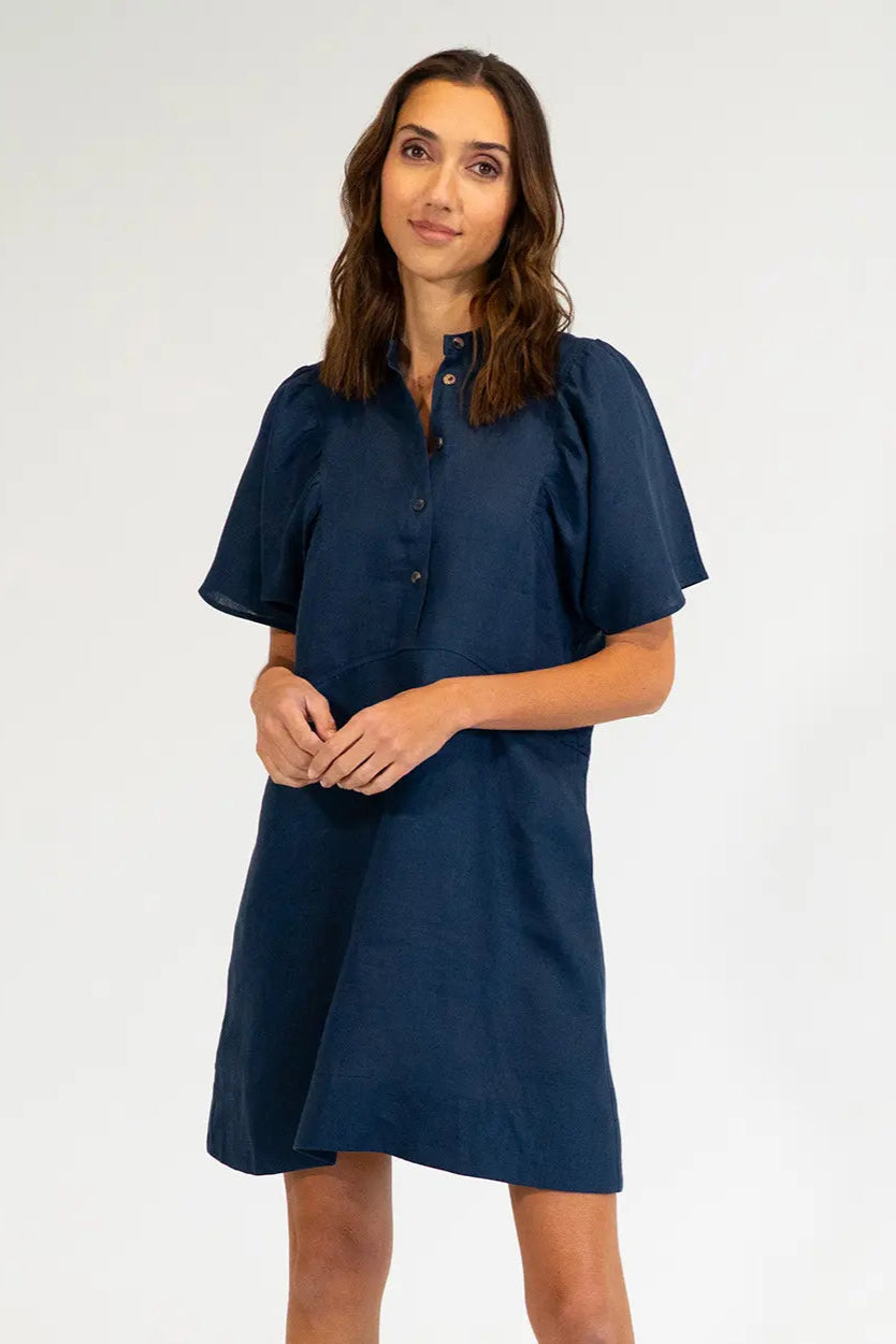 Elms & King Ticino Mino Dress Navy