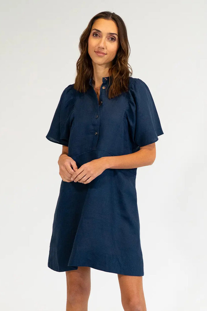 Elms & King Ticino Mino Dress Navy