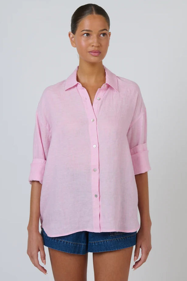 Linen Shirt ENVL-160 - Bonbon