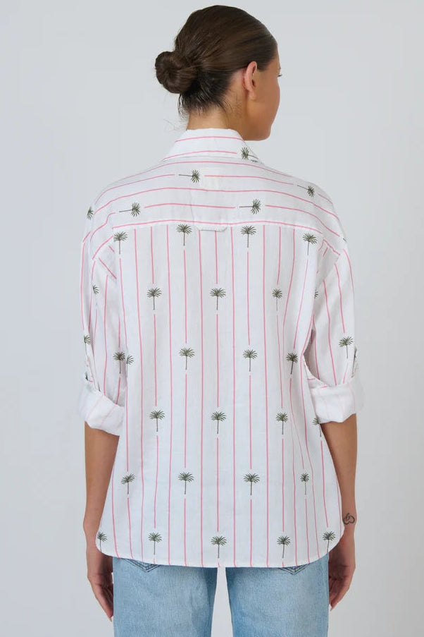 Linen Shirt ENVL-162 - Palmier