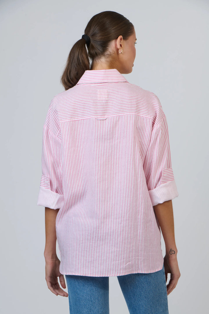 Enveloppe Linen Shirt - Rayure Pivoine