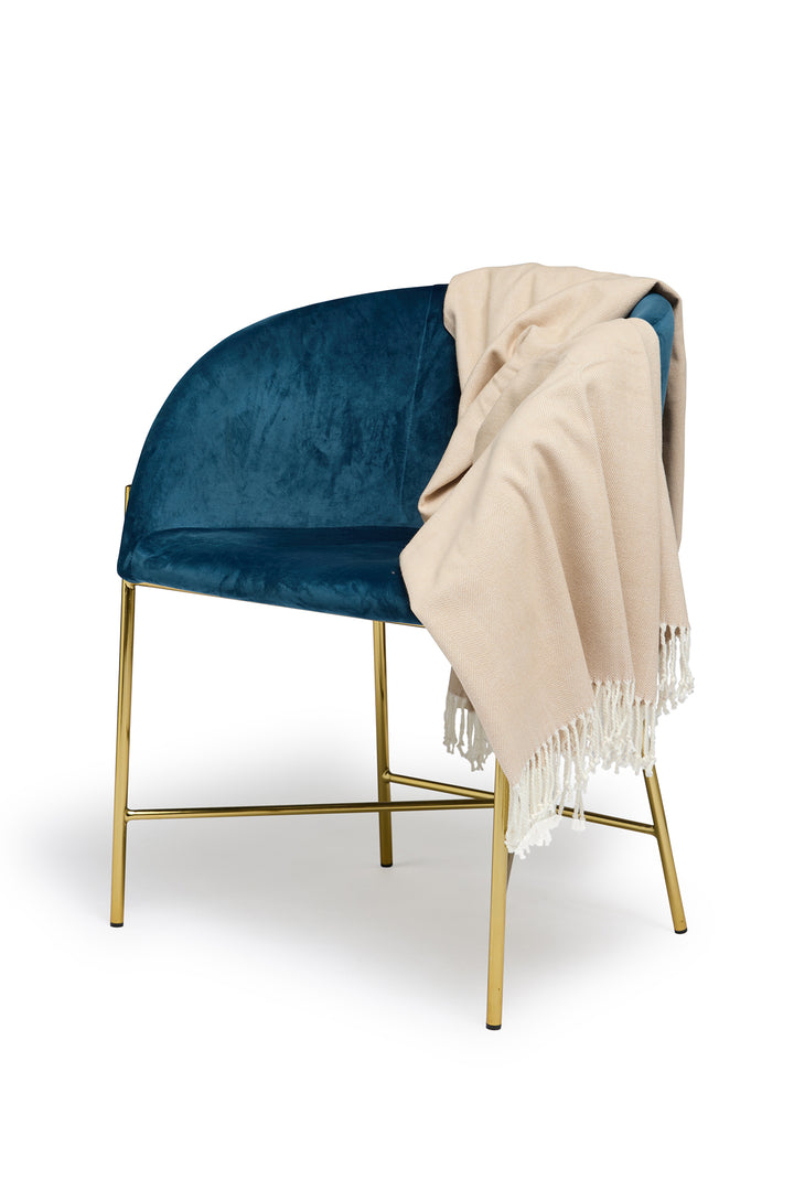 Herringbone Throw - Bisque