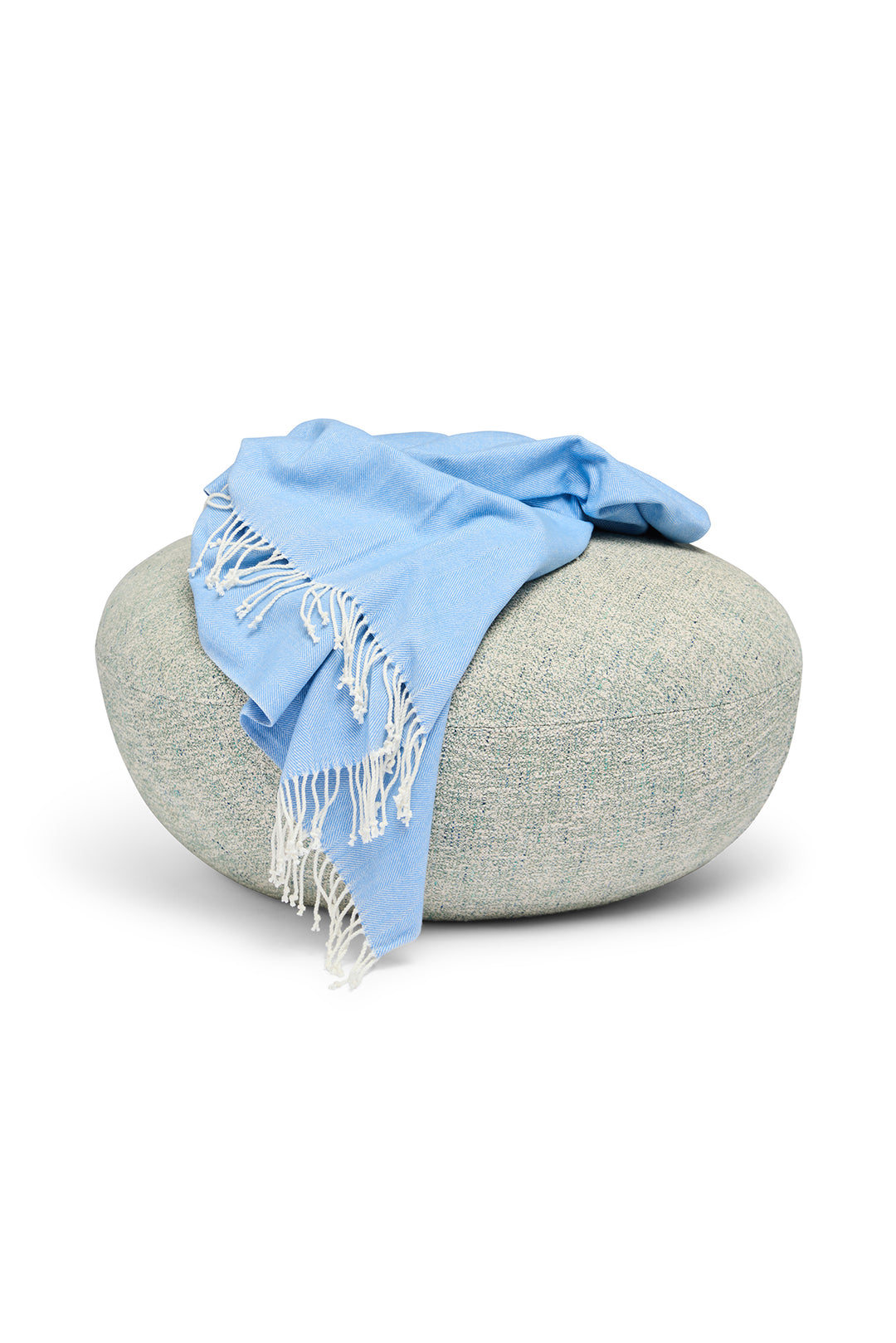 Herringbone Throw - Carolina Blue
