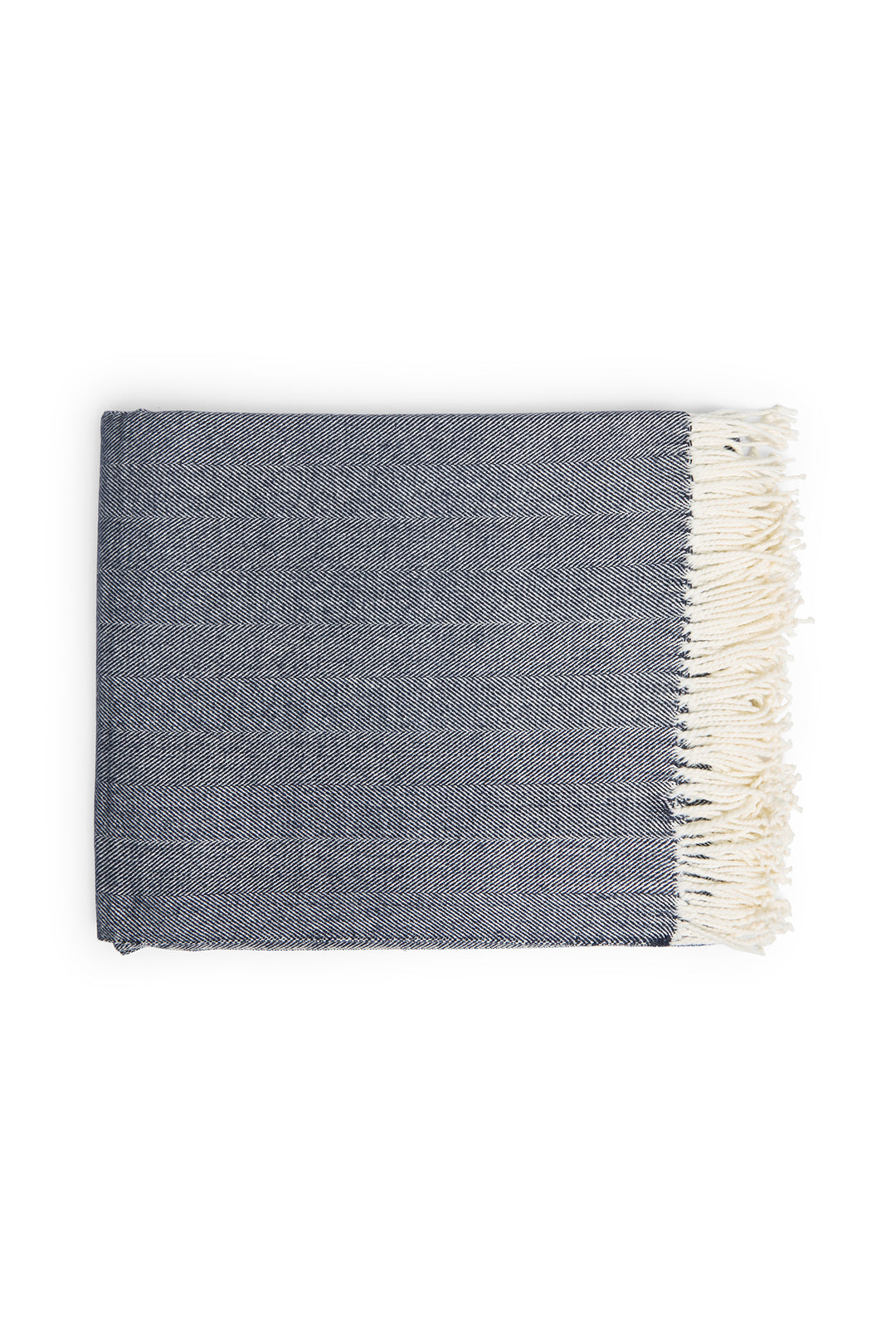 Herringbone Throw - Onyx