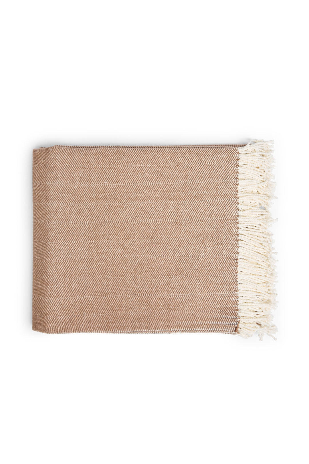 Herringbone Throw - Toffee