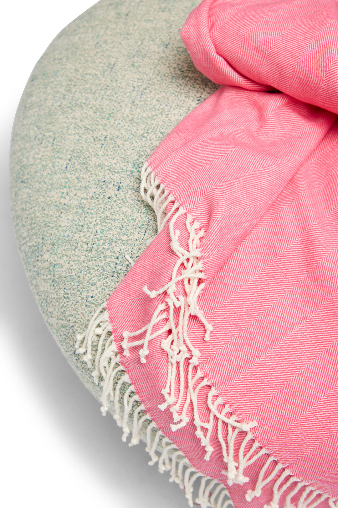 Herringbone Throw - Coral Island