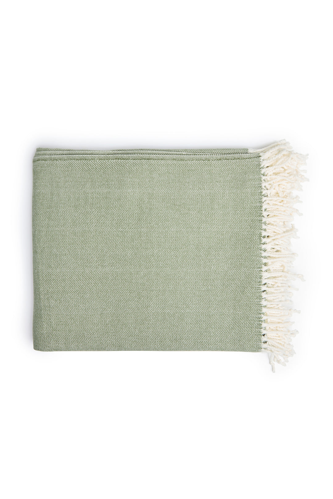 Herringbone Throw - Beach Grass