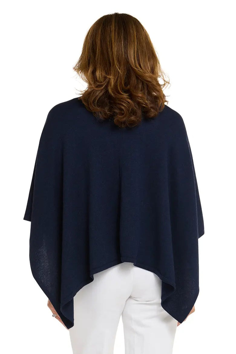 Esperance & Co Cotton Cashmere Topper Navy