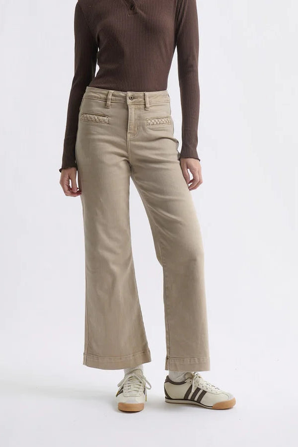 Freya Plait Pocket Jean - Arizona Wash
