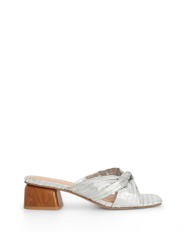 Nude Footwear Georgie Low Heel - Silver