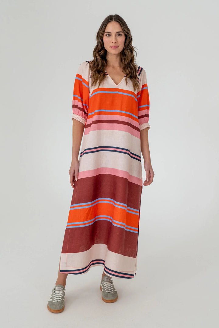 Geneva Dress - Wide Stripe