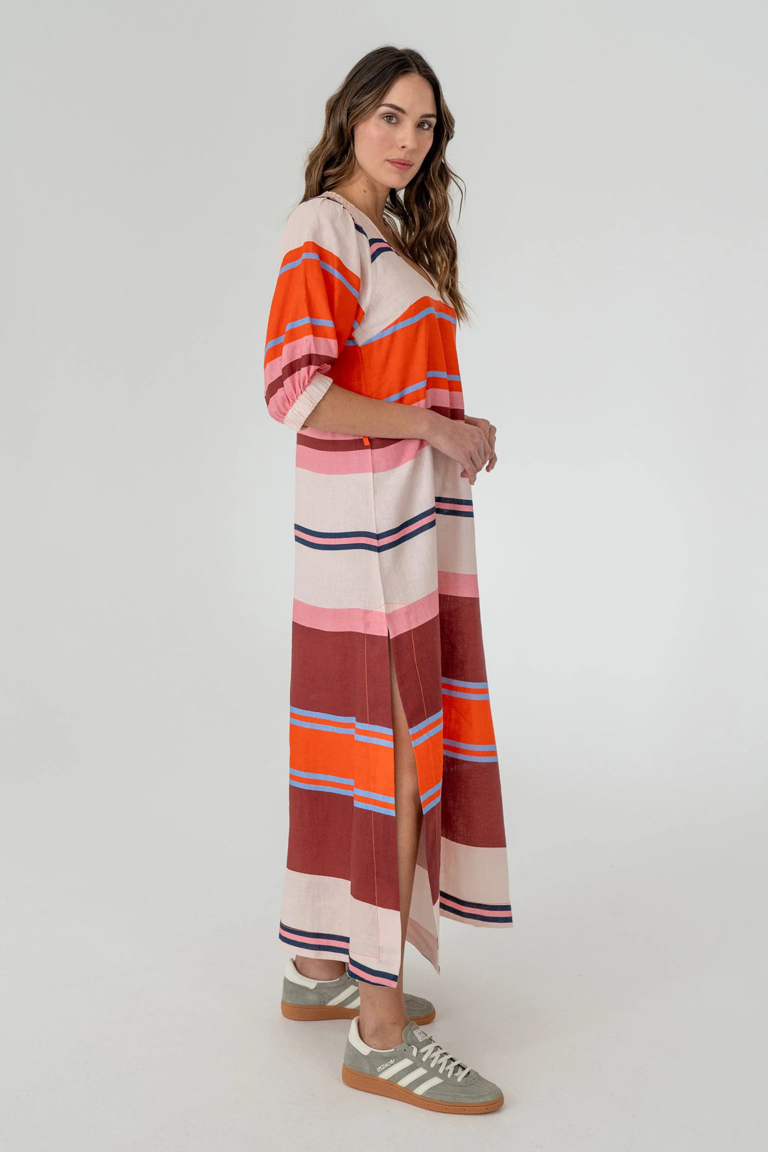 Geneva Dress - Wide Stripe