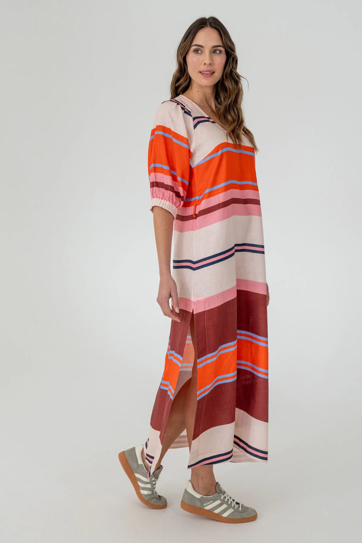 Geneva Dress - Wide Stripe