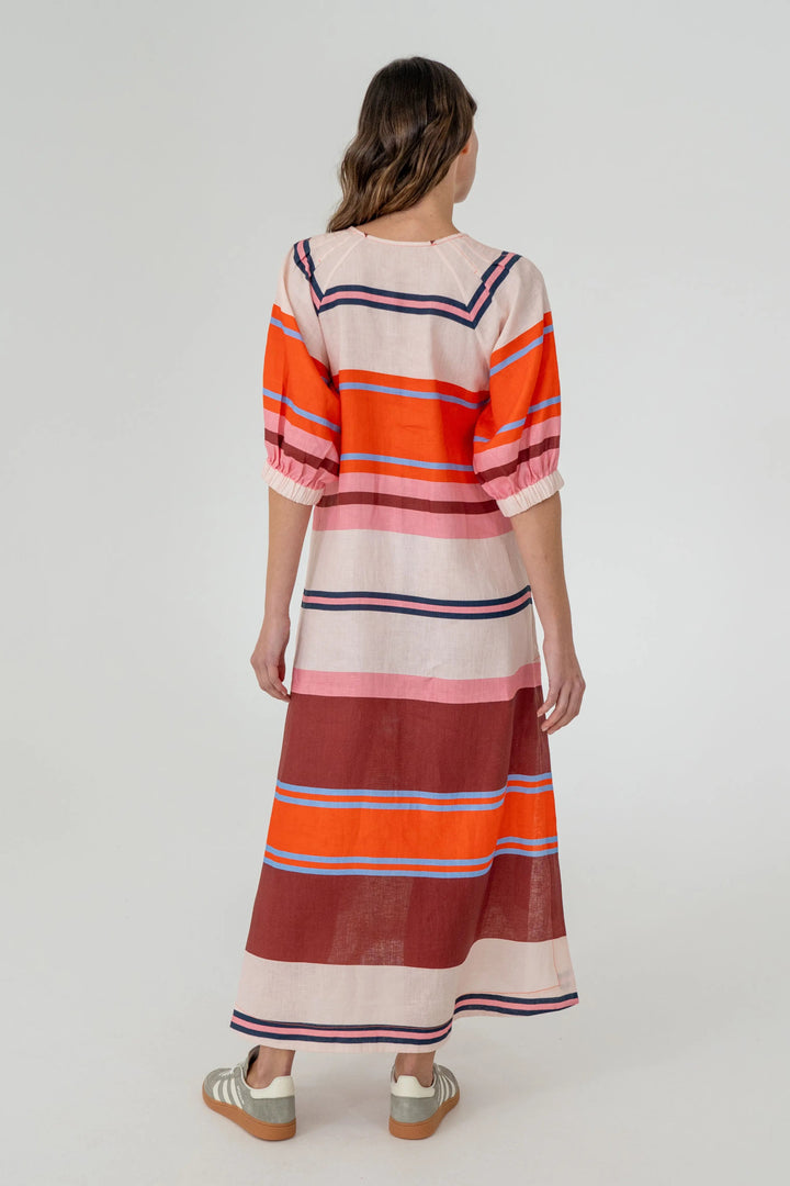 Geneva Dress - Wide Stripe