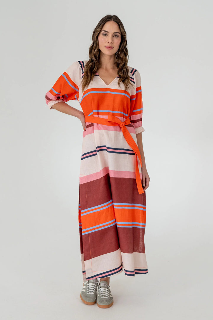 Geneva Dress - Wide Stripe