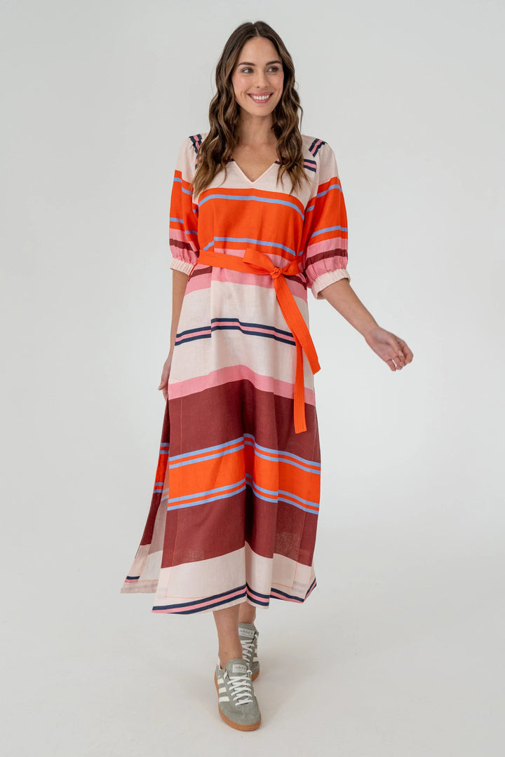 Geneva Dress - Wide Stripe