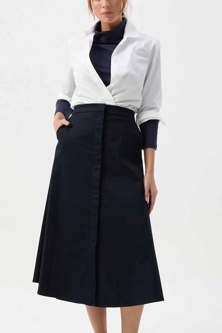 A Line Country Skirt - Navy