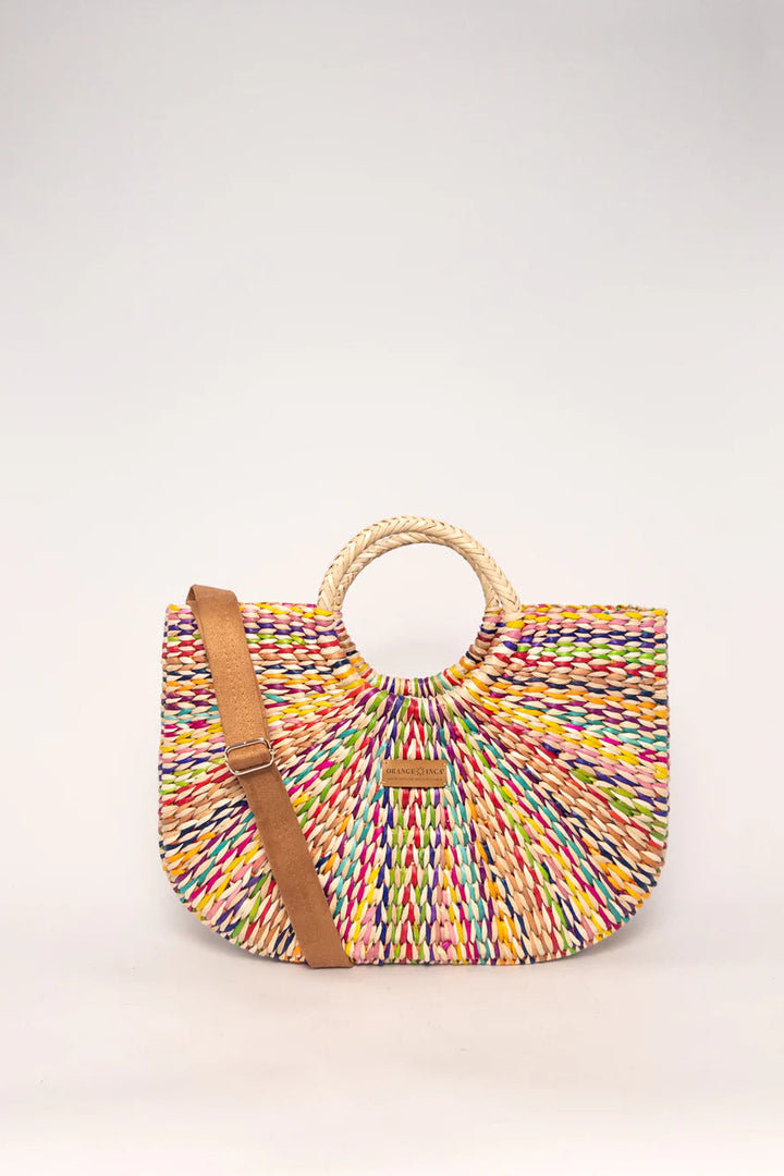 Gran Fiesta Tote Crossbody - Marbled Natural Carnival
