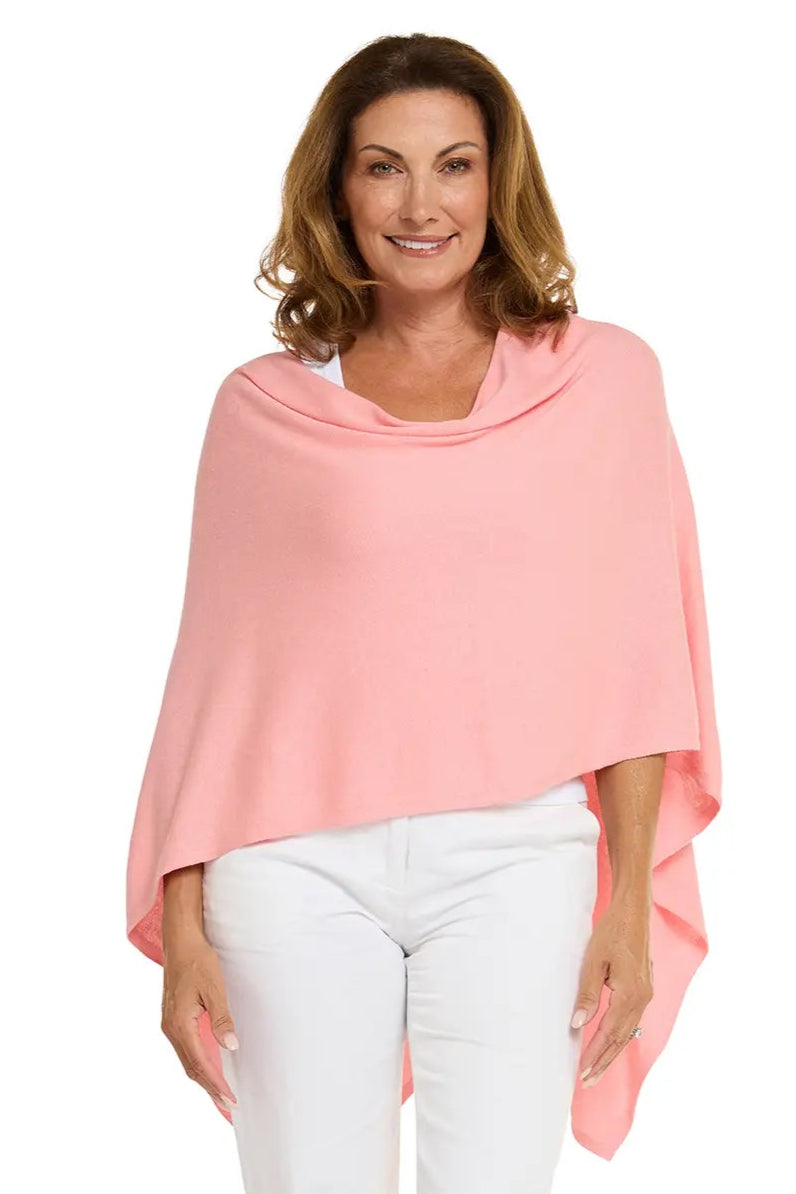 Esperance & Co Cotton Cashmere Topper Guava