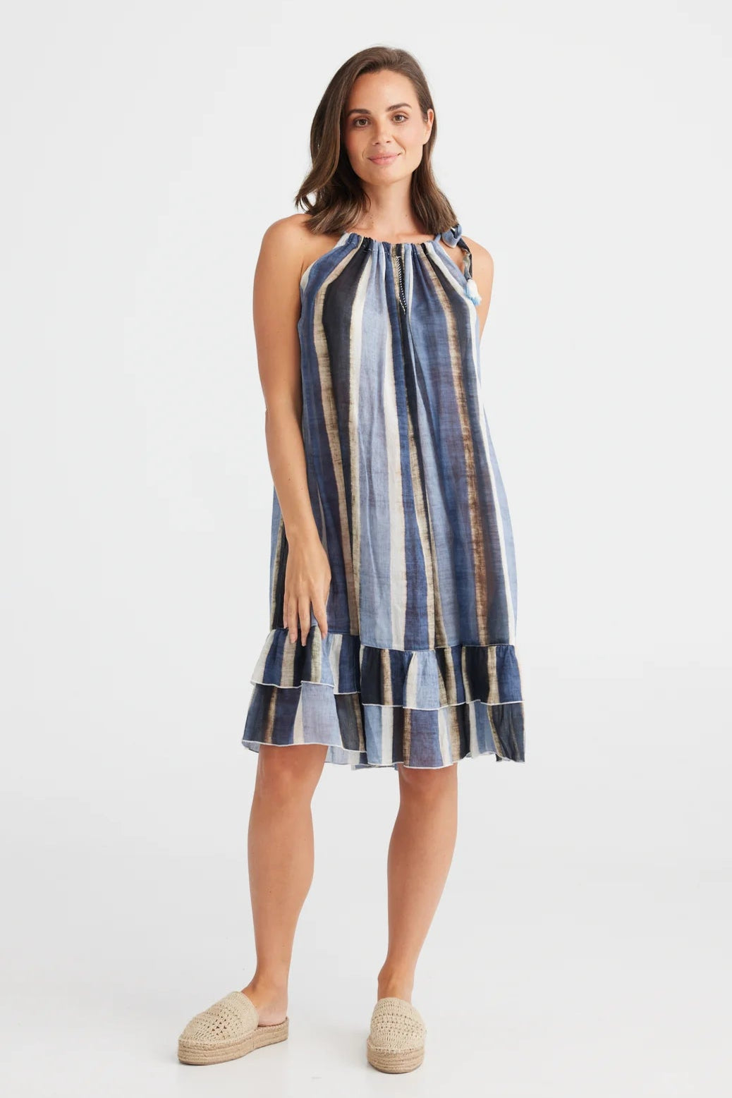 Maria Dress - Horizon Stripe
