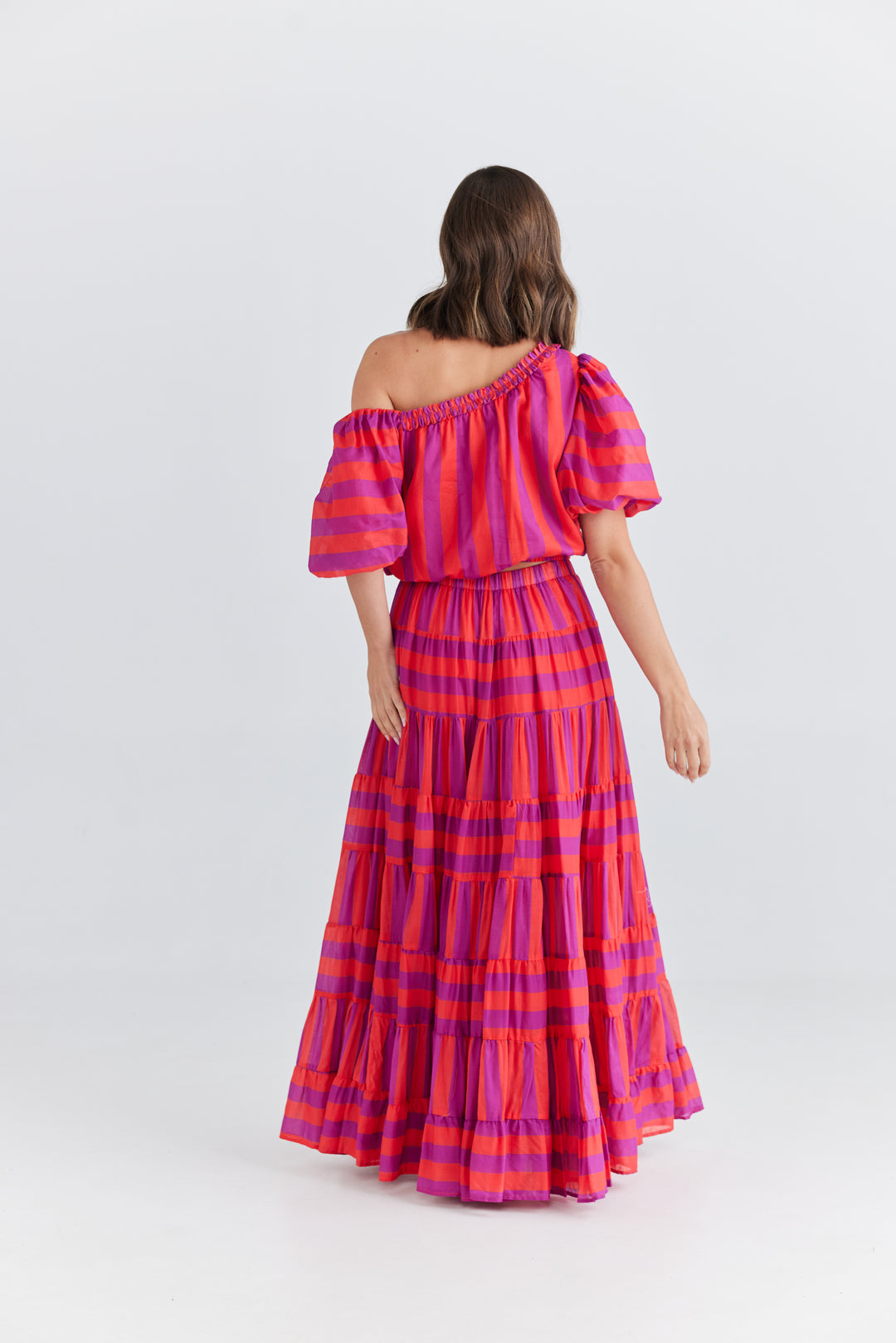 Blossom Skirt in Yuzu Stripe