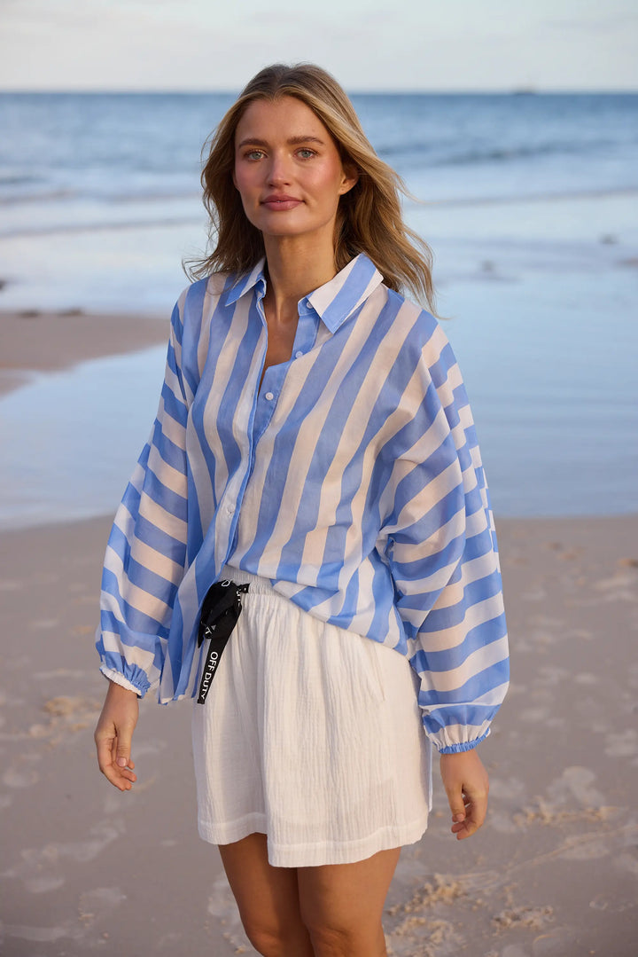 Cliffside Shirt - Blue Stripe