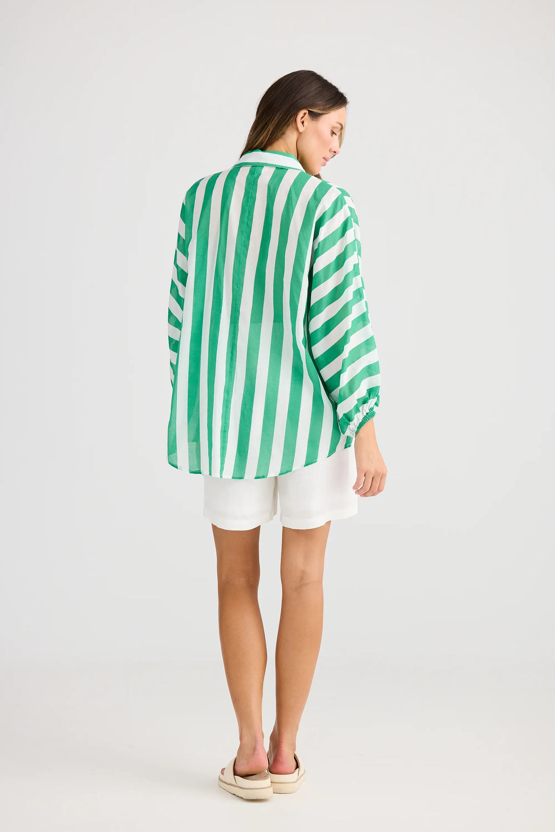 Cliffside Shirt - Green Stripe