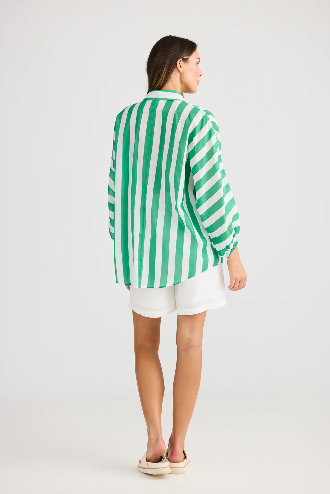 Cliffside Shirt - Green Stripe
