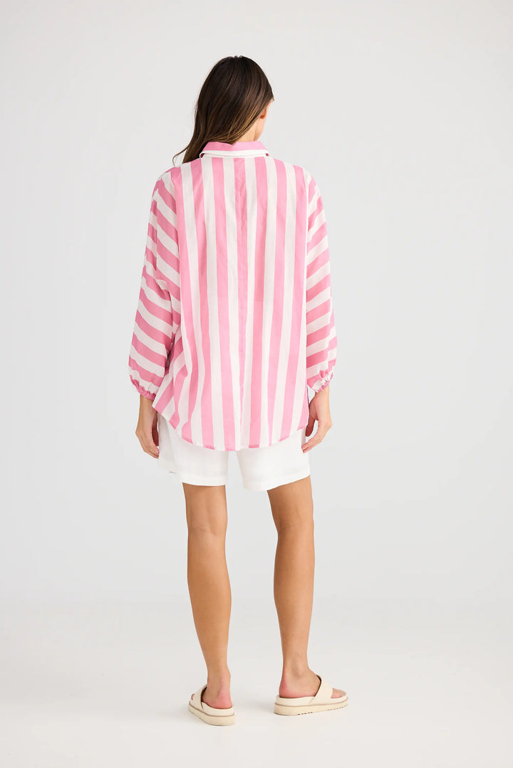 Cliffside Shirt - Pink Stripe