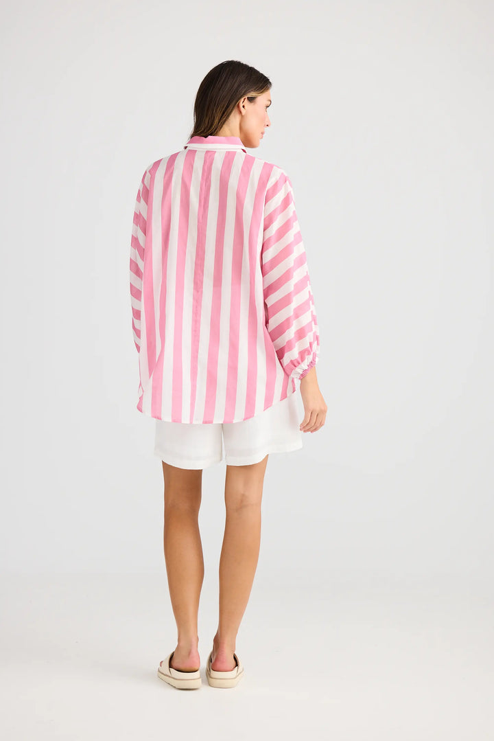 Cliffside Shirt - Pink Stripe