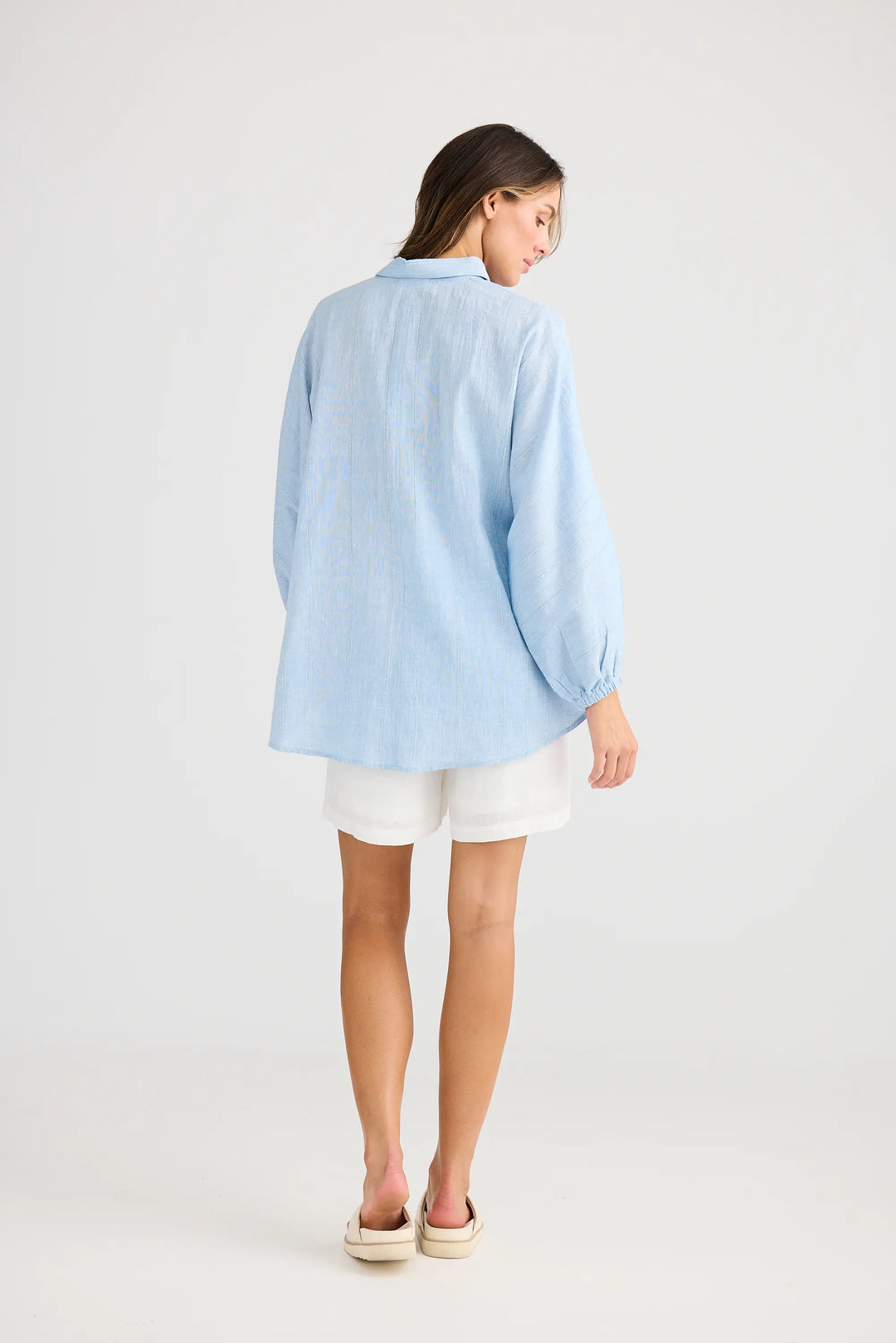 Cliffside Shirt - Blue Self Stripe