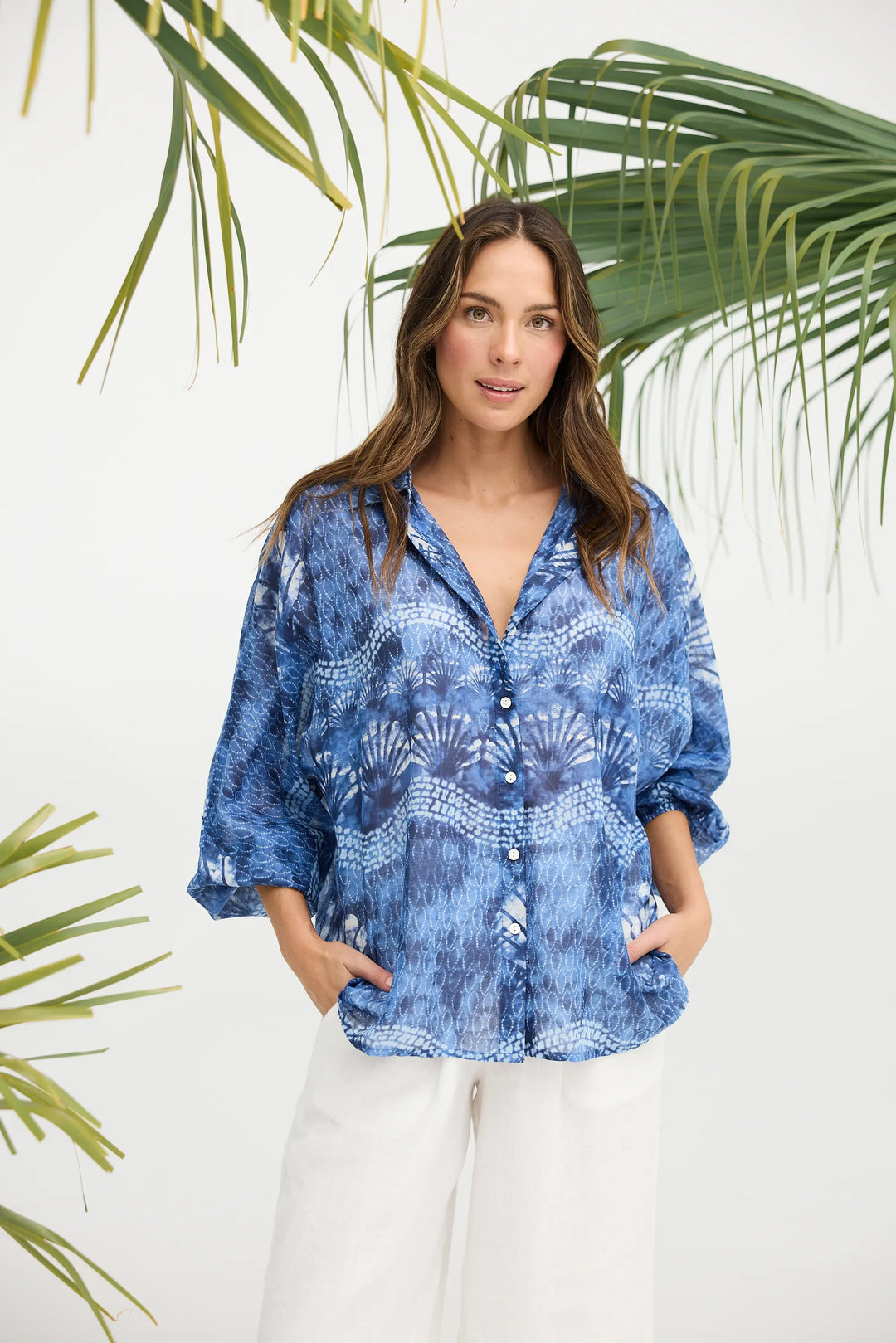 Cliffside Shirt - Ocean Clam