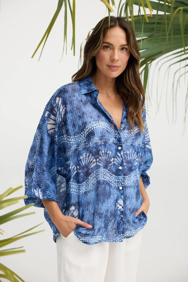 Cliffside Shirt - Ocean Clam