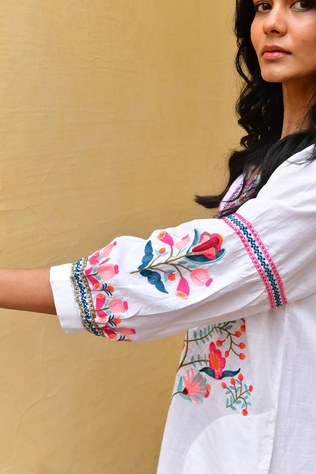 Azure & Indigo Hummingbird Kaftan