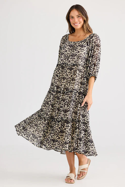 Holiday Grenadine Dress Ocean Clam