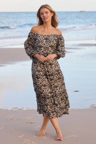 Holiday Grenadine Dress Ocean Clam