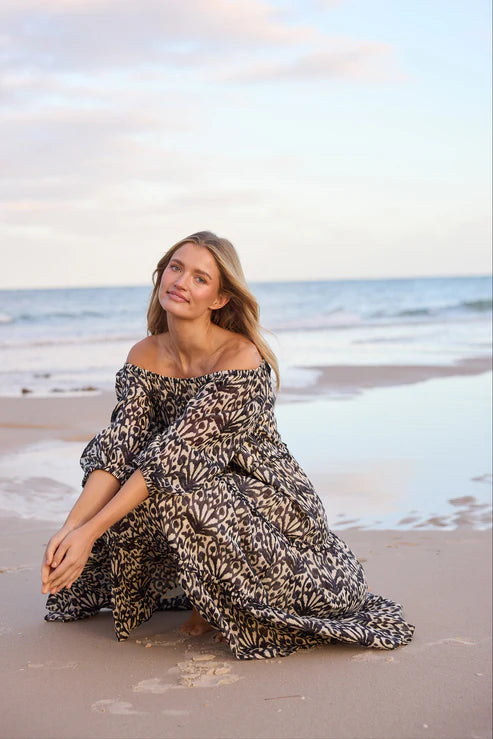 Holiday Grenadine Dress Ocean Clam
