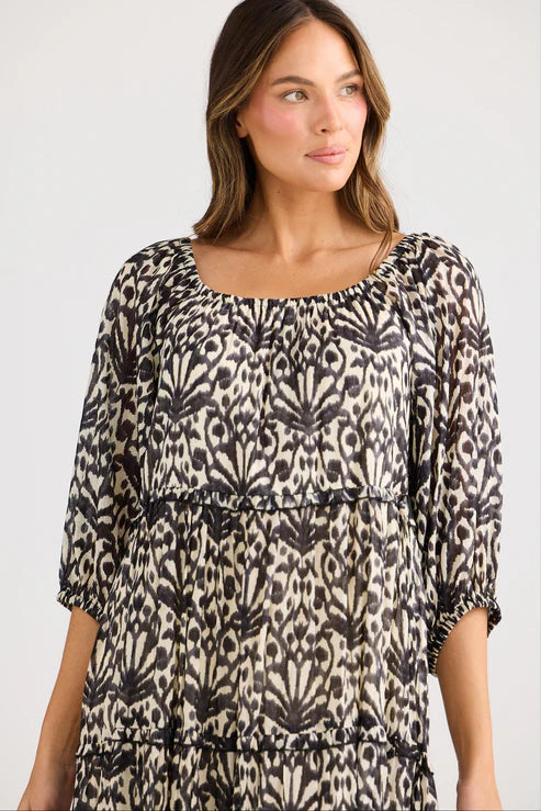Holiday Grenadine Dress Ocean Clam