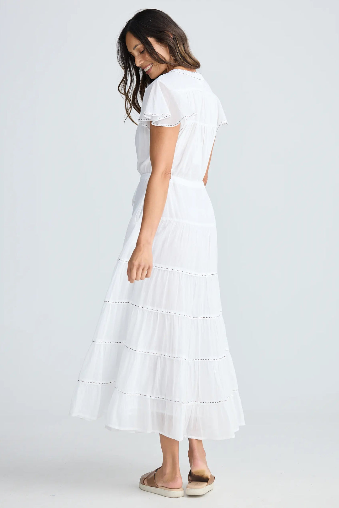 Holiday Trading Delilah Dress White