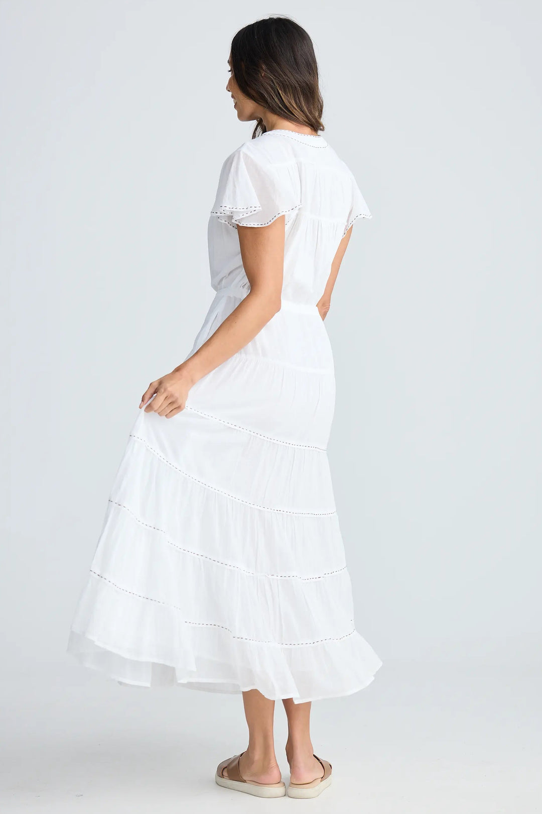 Holiday Trading Delilah Dress White