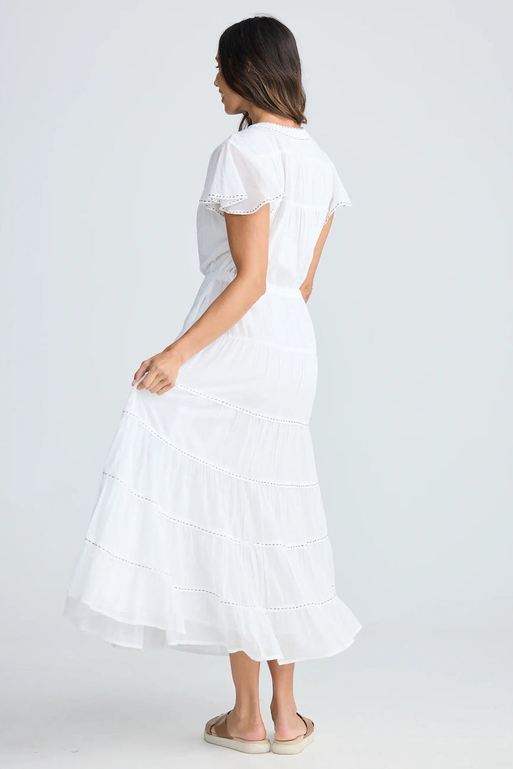 Holiday Trading Delilah Dress White