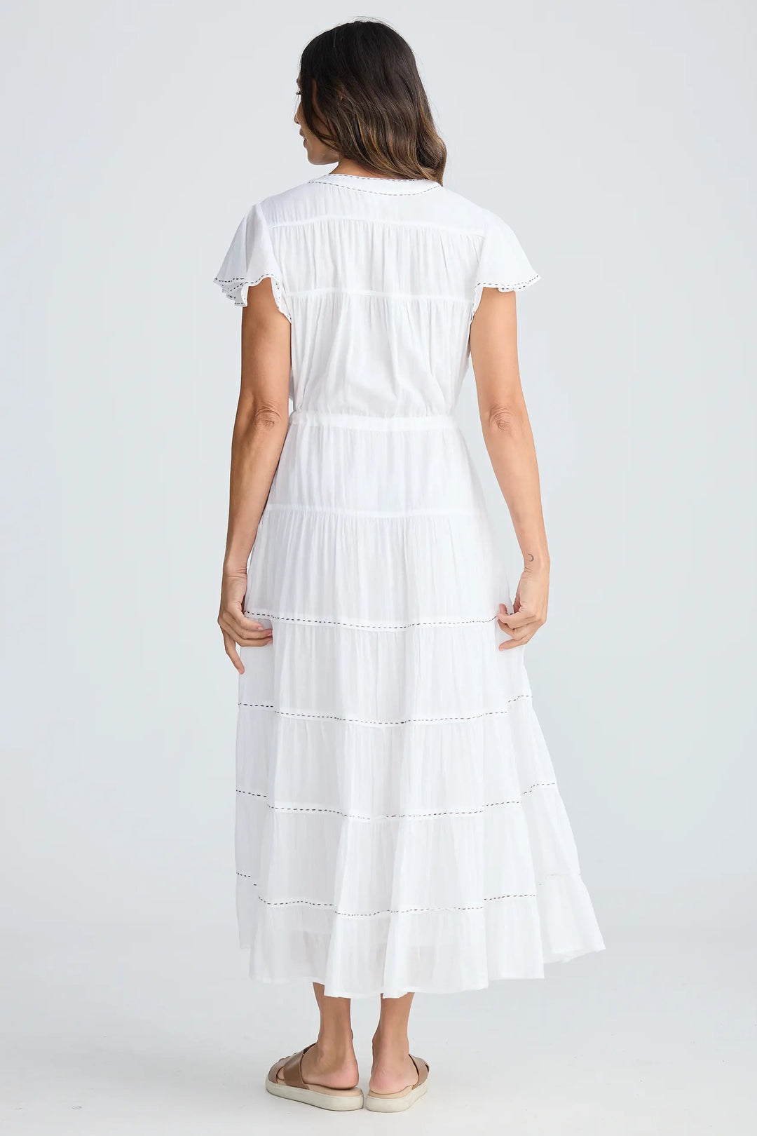 Holiday Trading Delilah Dress White